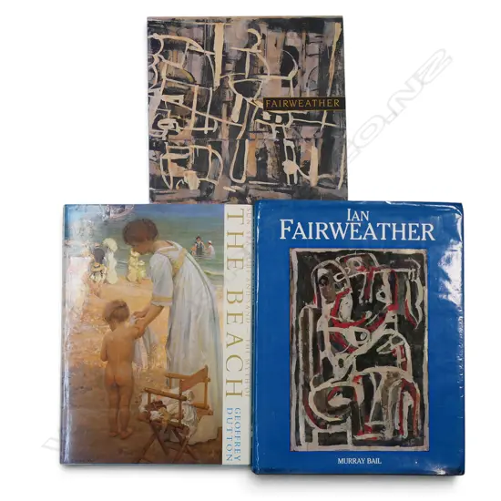 THREE AUSTRALIAN ART PUBLICATONS - IAN FAIRWEATHER - TWO BOOKS AND 'THE BEACH'